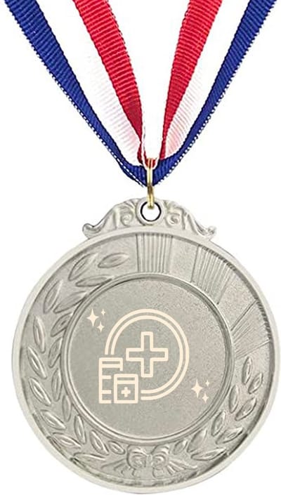 Akyol - dokter medaille zilverkleuring - Dokter - verpleegkundige dokter - verpleegkundige - dankjewel - ziekenhuis - verpleegster
