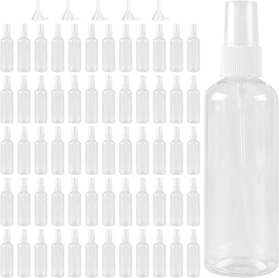 60 Pak Kleine Spuitflessen 100ml - Plastic Reisflessen voor Schoonmaak, Parfum en Cosmetica
