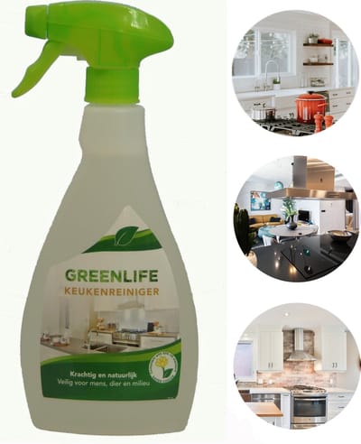 Greenlife - Consument - Keukenreiniger - Dierproefvrij - Vegan - Palmolie vrij - 100% biologisch - Biologisch afbreekbaar - kant & klaar - 550 ml