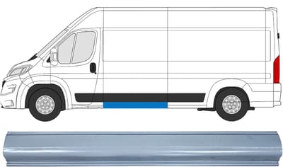 Plaatwerkdeel zijpaneel voor Opel Movano 2021-2026 / Links = Rechts