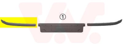 Van Wezel - BUMPERLIJST VOOR BMW 3 E46 1997-2001 51118195290