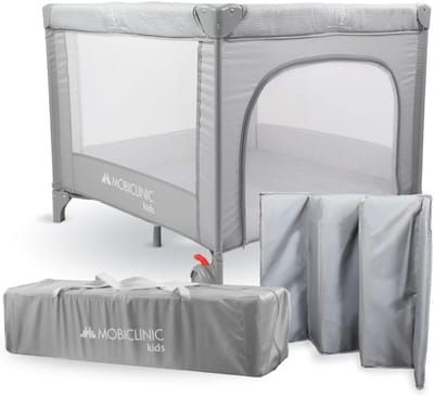 Veilig Reisbedje en Speelbox 2-in-1 voor Baby's 0-3 Jaar