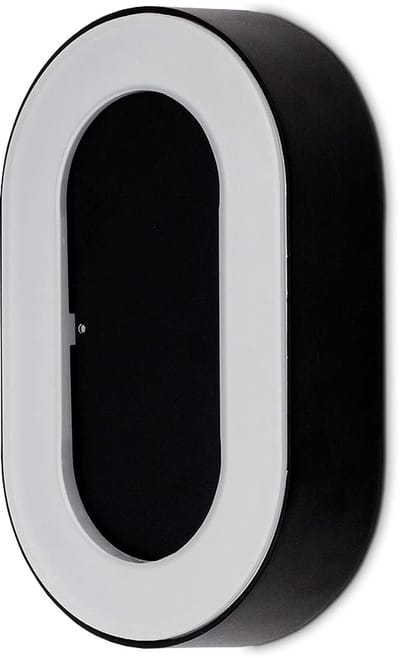 Kwazar Luminaire LED 12W wandlamp buitenwandlamp MORENO.B IP54 Zwart LED-wandlamp binnen/buiten Buitenverlichting