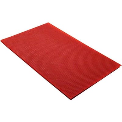 Bijenwas vellen, afm 20x33 cm, dikte 2 mm, rood, 1stuk