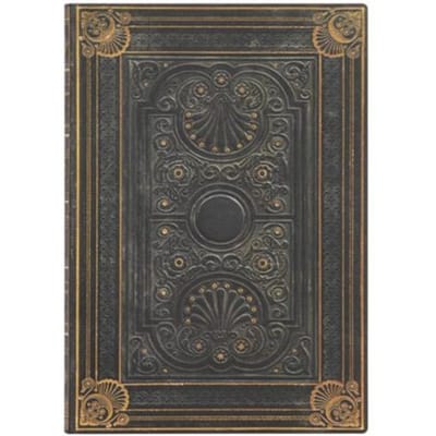 Paperblanks flexis cahier, uitvoering nocturnelle midi, formaat 13 x 18 cm., gelinieerd