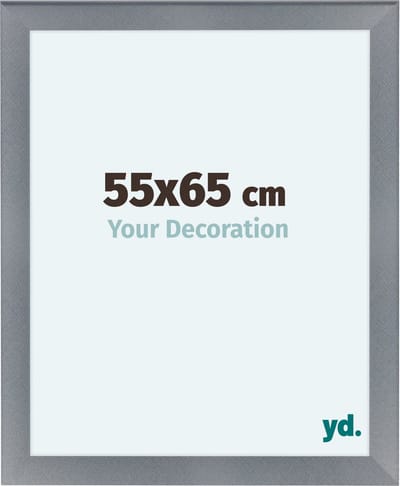 Your Decoration - Fotolijst 55x65 cm - MDF - Aluminium Geborsteld - Como