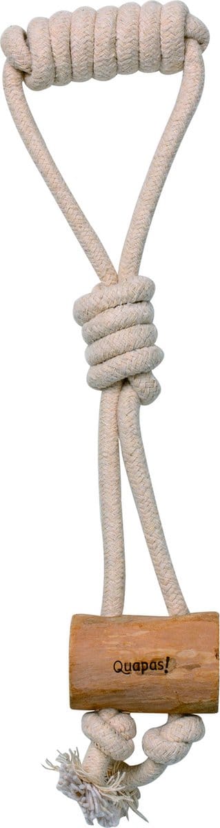 Quapas! Hondenspeeltje Koffiehout Cork - Hondenspeelgoed - 42x11 cm Small