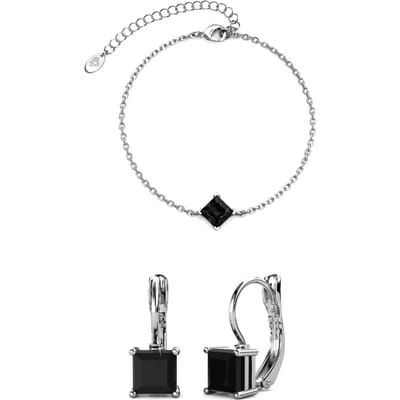 Calle Square Sets - Zilver en Zwart