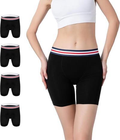 Dames Katoenen Boxer Shorts voor Comfortabele Ondergoed, Boyshorts en Briefs