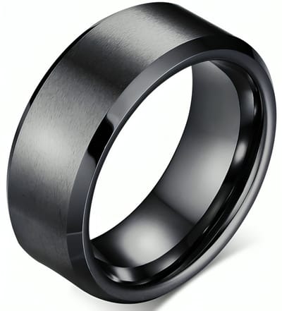 Wolfraam Ring Heren Zwart - Tungsten Ring - Zeer Zwaar - Ringen - Papa Cadeau Voor Mannen - Vaderdag