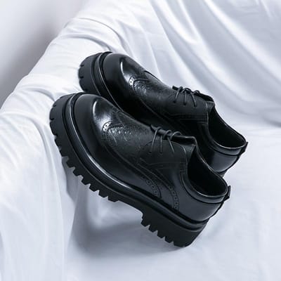 Italiaanse Patentleren Heren Dresschoenen Luxe Handgemaakt Mode Platform Elegante Echte Leer Bruiloft Oxfords Schoenen Man 45 gray