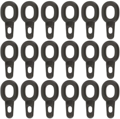 Dailygoods- Sinker Clips - 50 stuks - 15x7mm - Geschikt voor Karper/Snoek - Beweegbare Ringen - Sterk/Reliabel - Grote Gatdiameter 3mm - Visclips