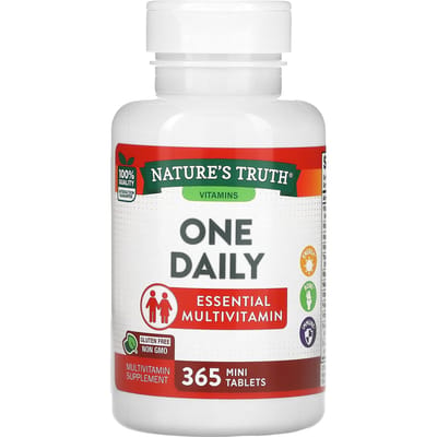 Nature's Truth, één dagelijkse essentiële multivitamine, 365 minitabletten