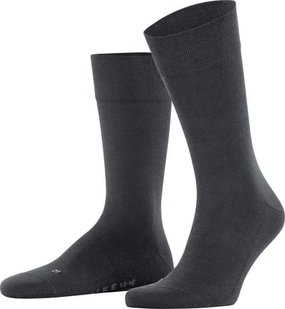 FALKE Sensitive New York met comfort tailleband lyocell sokken heren grijs - maat 39-42