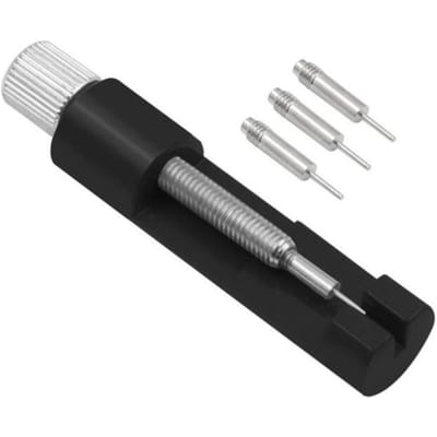 Horlogeband Verwijdergereedschap Set voor Armband Aanpassing Vervanging Verkleinen Horlogeband Schakelverwijderaar zwart