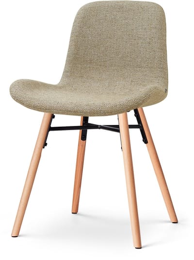 Nolon Nena-Fé Eetkamerstoel taupe melange - houten onderstel
