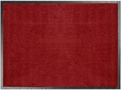 FLOORDIREKT Deurmat Performa - Hoog Absorptievermogen - Voor Binnen en Buiten - Rood - 60 x 90 cm