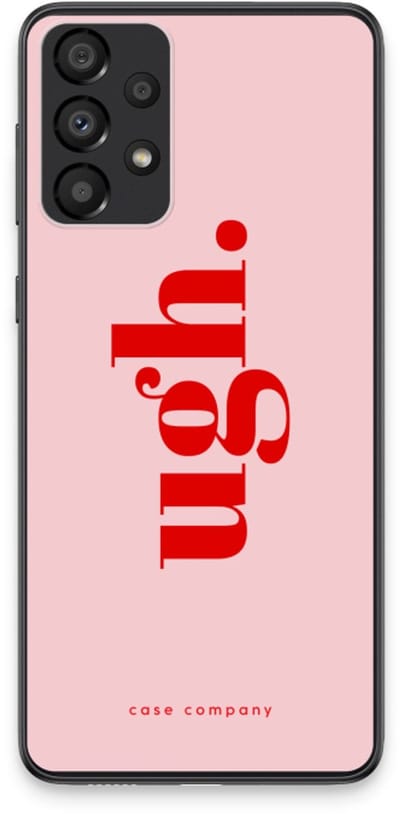 Case Company® - Hoesje geschikt voor Samsung Galaxy A33 5G hoesje - Ugh - Soft Cover Telefoonhoesje - Bescherming aan alle Kanten en Schermrand