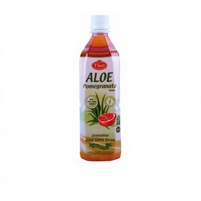 TBest aloëveradrank met granaatappelsmaak TB-fles 500 ml × 20 flessen