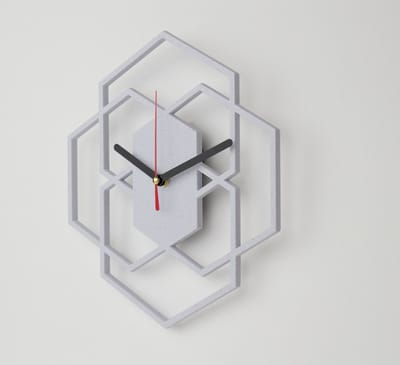 Home 3D® - Moderne Stille Wandklok Stracciatella - Voor Keuken en Binnengebruik - Gemaakt en ontworpen in Nederland