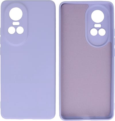 Hoesje Geschikt voor OPPO Reno 10 5G - Fashion Telefoonhoesje Backcover - Siliconen Hoesje - Paars