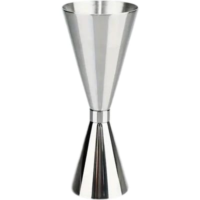 30/60ML Cocktail Bar Roestvrij Staal Jigger Dubbele Spiritus Maatbeker voor Thuisbar Feest Club Accessoires Barware Tools Thuis zilver