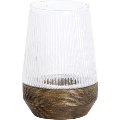 Light & Living - Windlicht MINAS - Ø18x26cm - Bruin