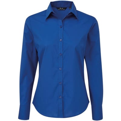 Premier Dames/Dames Shirt Met Lange Mouwen (Koningsblauw)