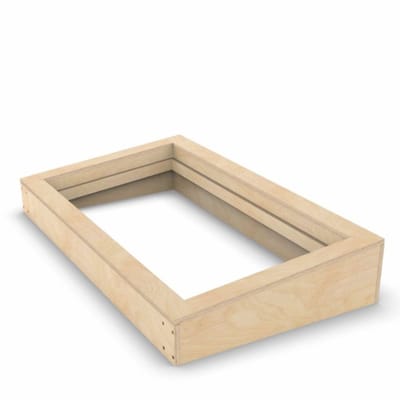 Multiplex geïsoleerde opstand voor platdakraam 80 x 100 cm