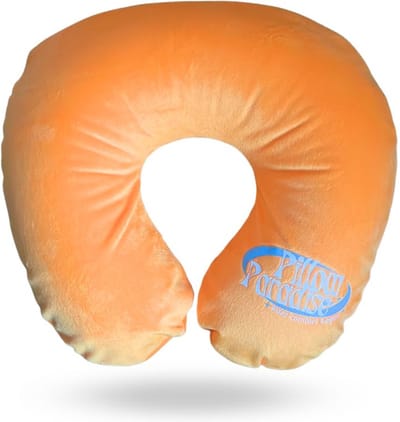 Pillow Paradise - Nekkussen - Reizen - Travel - Opblaasbaar - Oranje