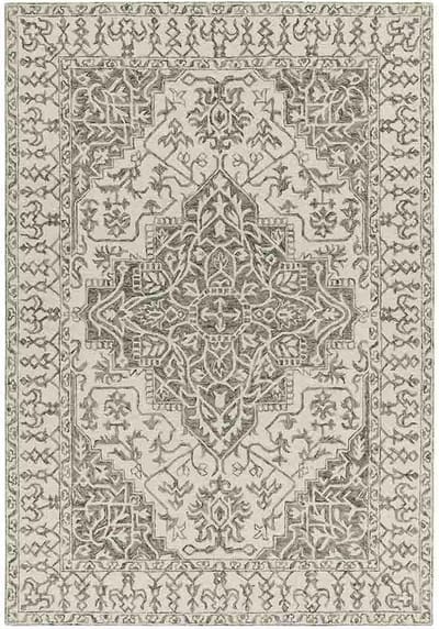 Easy Living - bronte-fine-Loop-Rug-Smoke Vloerkleed - 160x230  - Rechthoek - Laagpolig,Vintage Tapijt - Modern - Beige, Taupe
