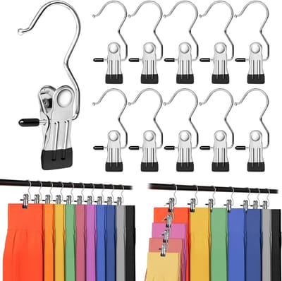 Set van 20 Legging Organizers - Ruimtebesparende Hangende Clips voor Broeken, Rokken en Hoeden