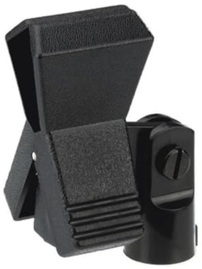 Microfoonklem met veermechanisme