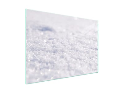 TMK ArtDeko Serie - Glazen Beschermplaat voor Fornuis - 70x52 cm - Wit