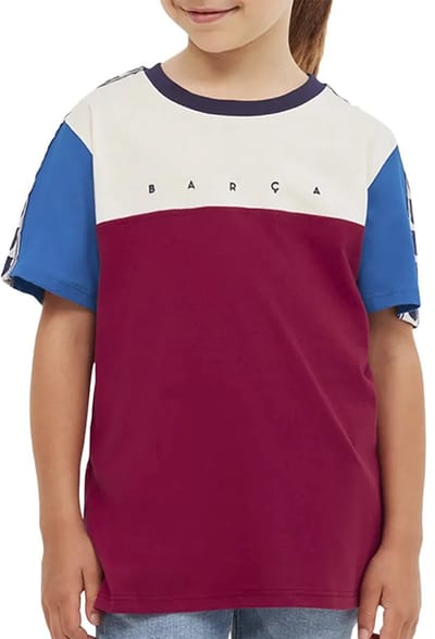BarÇa Tape T-shirt Met Korte Mouwen Rood 12 Years Kinderen