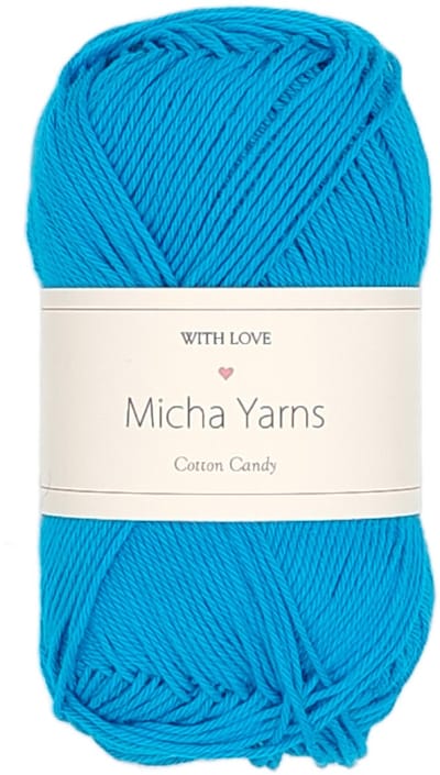 Micha Yarns - 100% katoen haakgaren - 5 bollen haakkatoen - 5 x 50gram - 170meter per bol - Lucht Blauw (013)