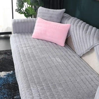 Winter Verdikken Velvet Pluche Bankhoes Zachte Gladde Bankhanddoek Universele Hoes Effen Kleur Antislip Erker Mat 70 x 70cm 1pc