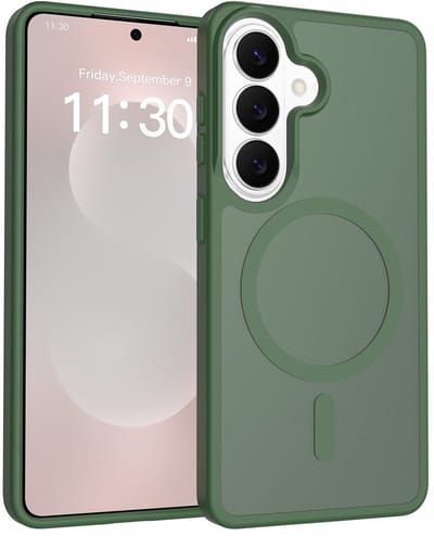 Solidenz Hoesje - geschikt voor Samsung Galaxy S26 Plus - Geschikt voor MagSafe - FrostMag - Groen