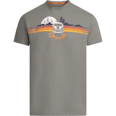 Trespass Heren Cromer II Gedrukt Casual T-Shirt (Vijverblauw)
