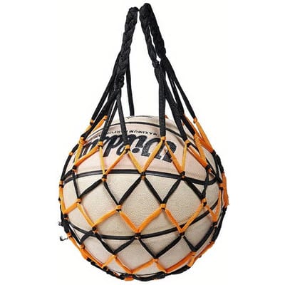 1 stuks Duurzame Nylon Basketbal Net Tas, Draagbare Volleybal Voetbal Mesh Opbergtas, Sportbal Houder Voor Enkele Bal, Perfect Voor Sportartikelen