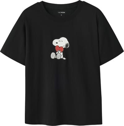 NAME IT - TAFTOLLA SNOOPY REG SS TOP NOOS SKY - Dames - T-shirts