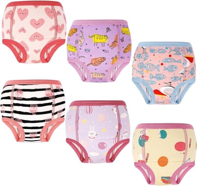 Trainingsbroekjes Baby - Oefenbroekjes Kinderen - Potty Training - 6-Laags Absorberend - 6 Stuks