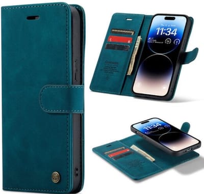 Casemania – Bookcase 2in 1 – Geschikt voor – Samsung S23 FE – Boekmodel
