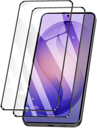 Amorus, Screenprotector geschikt voor Samsung Galaxy S26 Ultra - [2 Stuks] Tempered Glass & Anti-Shock, Transparant zwart