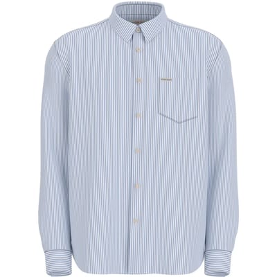 gestreept shirt met blauwe man pocket