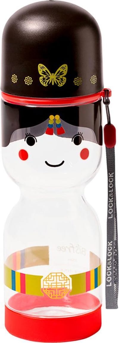 Lock&Lock Drinkfles kinderen - Schoolbeker - Lekvrij - BPA vrij - PFAS vrij - Korean Girl - 430 ml - LocknLock