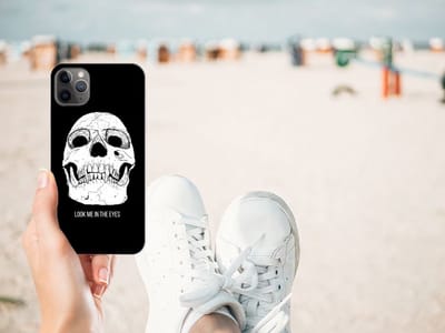 Silicone Back Case Apple iPhone 11 Pro Max Skull Eyes