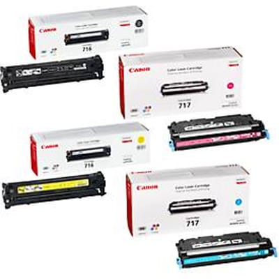 Voordeelpakket Canon T716BK/Y/M/C, 4 tonercassettes zwart/geel/magenta/cyaan