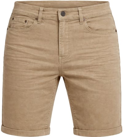 Mario Russo Chino Short Jog Vittorio - Korte broek heren - Shorts heren - Katoen - Beige