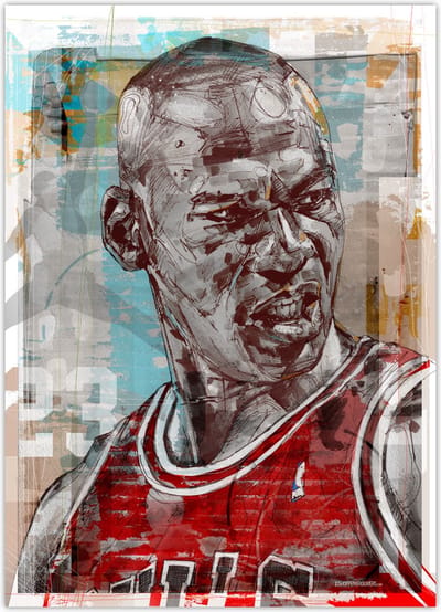Michael Jordan 01 poster 50x70 cm